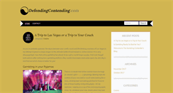 Desktop Screenshot of defendingcontending.com