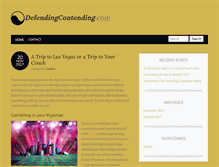 Tablet Screenshot of defendingcontending.com